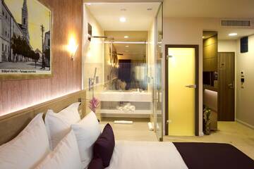 Двухместный номер бизнес-класса с 1 кроватью в Отеле Hotel Vila Class